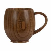 Кружка из натурального дерева / Чашка с ручкой, деревянная / Деревянная посуда / Объем 250 мл