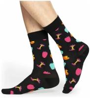 Носки Happy Socks, размер 25, черный, мультиколор