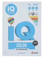 Бумага цветная А4 250 л, IQ COLOR, 80 г/м2, 39,40,44,42,48 по 50 л