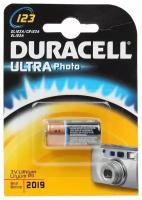 Батарейка Duracell Ultra/High Power (CR123, Lithium, 1 шт)