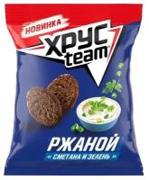 Сухарики Хрусteam ржаные Сметана-Зелень 60г