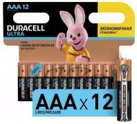 Элемент питания алкалиновый LR03-12BL Ultra (блист.12шт) Duracell Б0038767