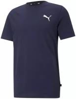 Футболка PUMA Essentials Small Logo Tee, размер M, белый, синий