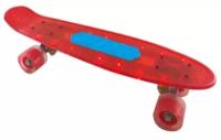 Скейтборд Navigator Т20014, 60х45мм колеса и дэка со светом, красный