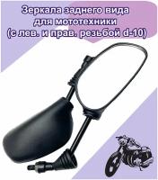 Зеркала d10 mm ZX-2346 (с лев. и прав. резьбой)