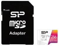 Флеш карта microSD 256GB Silicon Power Elite A1 microSDXC Class 10 UHS-I U3 100 Mb/s (SD адаптер)