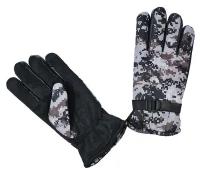 Перчатки мужские зимние, цвет черный, размер 12 (25-30 см)