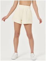 Женские трикотажные шорты с высокой посадкой Oxouno Oxo 2054-663 high-waist, размер 42, цвет Кремовый