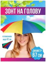 Зонт-шляпка Wondershop, механика, купол 70 см., 8 спиц, мультиколор