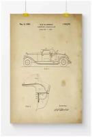Постер на стену для интерьера Postermarkt Винтажный патент №2, размер 70х100 см, постеры картины для интерьера в тубусе