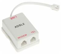 Сплиттер для сети ADSL 2 (с проводом)