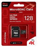 QUMO (24627) MicroSDXC 128GB - UHS-I U3 PRO - 3.0 - с адаптером