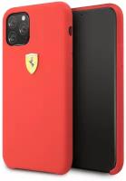 Чехол Ferrari для iPhone 11 Pro On-Track Silicone case Hard Red