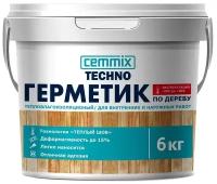 Герметик акриловый для дерева Cemmix Теплый шов, 6 кг, медовый