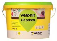 Vetonit LR Pasta шпаклевка для стен, шпатлевка финишная на дсп, гкл, гипоскартон и стеклохолст, готова к применению, ослепительно белая, 5 кг