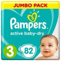 Подгузники Pampers 3 82шт