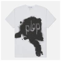 Мужская футболка Comme des Garcons SHIRT x Christian Marclay Print Plop Crew Neck белый, Размер S