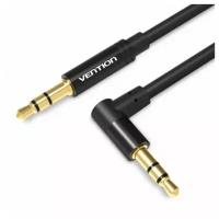 Кабель акустический Vention BAKBF-T Jack 3,5 mm M/Jack 3,5 mm M угол 90 - 1м Черный