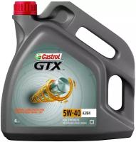 Синтетическое моторное масло Castrol GTX 5W-40 A3/B4, 4 л, 4 кг, 1 шт