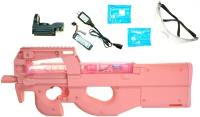 Детский игрушечный автомат P90 PINK с гидрогелевыми шариками пульками