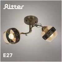 Потолочная люстра Modern 116/2 2хЕ27 золото Ritter