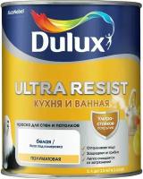 Краска для кухни и ванной латексная Dulux Ultra Resist полуматовая база BW 1 л