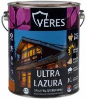 Декоративная пропитка для дерева Veres Ultra Lazura №19, глянцевая, 2,7 л, дуб