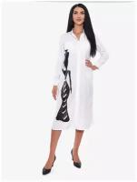 Платье женское Casual Wear, цвет белый, размер 54