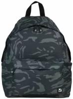 Рюкзак BRAUBERG сити-формат универсальный, Black camouflage, черный, 41х32х14 cм, 225367