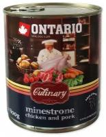 Влажный корм для собак Ontario Culinary Minestrone, курица, свинина