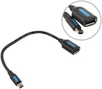 Адаптер переходник Vention OTG USB 2.0 AF/mini B 5pin - 0.15м арт.CCTBB