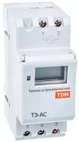 TDM Таймер электронный ТЭ-АС-1мин/24ч-8on/off-16А-DIN (астрономический) TDM SQ1503-0023