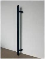 Ручка скоба для входной/стеклянной/металлической/пластиковой двери черная/ пряма DL 800мм. нержавеющая сталь
