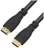 Кабель GCR 12 метра HDMI 2.0, черный, HDR 4:2:0, Ultra HD, 4K 60 fps 60Hz/5K*30Hz, 3D, AUDIO, 18.0 Гбит/с 3 X экран (77HM311-12 метра)