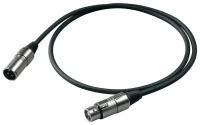 Шнур Proel XLR M - XLR F BULK250LU3 3m