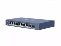 8-портовый гигабитный неуправляемый PoE-коммутатор Hikvision DS-3E0510P-E/M