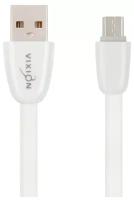 Кабель USB VIXION (K12) microUSB (1м) силиконовый (белый)