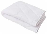 Одеяло Luscan 140х205 см холлофайбер/микрофибра стеганое с кантом (белое)