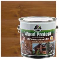 Пропитка Dufa WOOD PROTECT для защиты древесины с воском 2,5л Орех