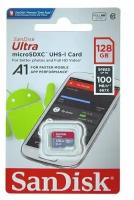 Карта памяти SanDisk Ultra Micro SDXC, 128 Гб