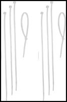 Стяжка, Хомут нейлоновый Nova (белый) 2.5мм x 150мм