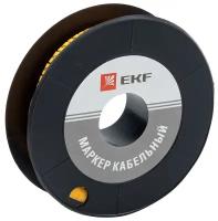 Маркировка кабельная EKF plc-KM-6-2 350 шт. желтый