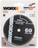 Пильный диск Worx WA5047, 60T HSS 115х1,2х9,5 мм, по металлу