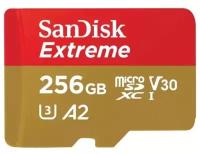 Карта памяти Sandisk micro SDXC 256Gb Extreme UHS-I U3 V30 A2 (190/130 MB/s)