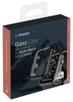 Кейс со стеклом для Apple Watch 1/2/3 series, черный, 42 мм, Deppa 47189