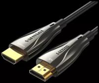 Vention оптоволоконный кабель HDMI v2.0 19M/19M для монитора, компьютера, телевизора с поддержкой 4K/60 Гц, черный, 30м