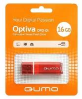 Накопитель USB 2.0 16Гб QUMO Optiva 01, красный