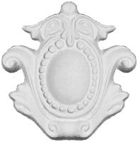 Декоративный элемент Fabello Decor A 989, орнамент для интерьера белый грунтованный, декор для стен и потолка, 20*125*130 мм