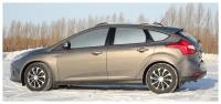 Рейлинги для автомобиля Ford FOCUS (2011- ) черный 0235-02