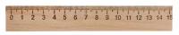 Calligrata Линейка деревянная 15 см, 5431663, бежевый